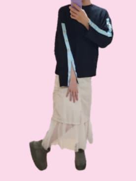 「アイテム（スカート）」を使った、MIZUKIさん（レディース・166cm）の秋コーディネート