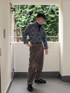 「SCOTCH&SODA（スコッチアンドソーダ）のアイテム」を使った、しまんさん（メンズ・174cm）の秋コーディネート