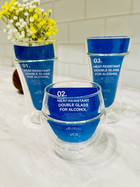 「212 KITCHEN STORE（トゥワントゥキッチンストア）の喉越しを楽しむ耐熱ダブルグラス（グラス/マグカップ/タンブラー、その他）」を使った、nagiさん（レディース）の冬コーディネート