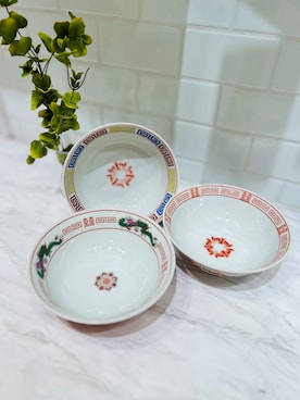 「212 KITCHEN STORE（トゥワントゥキッチンストア）の昔ながらのラーメン鉢 赤龍（食器、その他）」を使った、nagiさん（レディース）の春コーディネート
