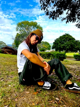 「JEMORGAN（ジェーイーモーガン）のアイテム（Tシャツ/カットソー）」を使った、XmXさん（レディース・161cm）の秋コーディネート