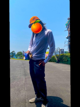 「Rodeo Crowns（ロデオクラウンズ）のアイテム（帽子）」を使った、XmXさん（レディース・161cm）の春コーディネート