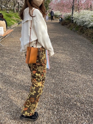 INSCRIRE（アンスクリア）の「＜INSCRIRE＞フラワーパイル パンツ Ψ