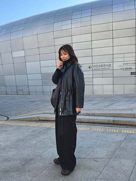 「Onitsuka Tiger（オニツカタイガー）のDENTIGRE LS / デンティグレ エルエス（スニーカー、ブラウン系）」を使った、kanaさん（レディース・161cm）の春コーディネート
