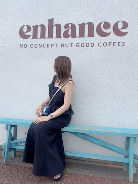 「AZUL by moussy（アズールバイマウジー）のアイテム（ショルダーバッグ）」を使った、のんさん（レディース・162cm）の夏コーディネート