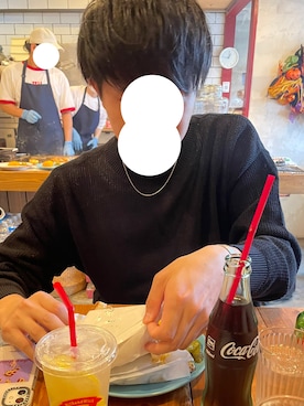 「MONKEY TIME（モンキータイム）のアイテム（ニット/セーター）」を使った、bisuさん（メンズ・171cm）の秋コーディネート