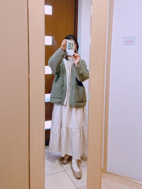 「studio CLIP（スタディオクリップ）のアイテム（ブルゾン）」を使った、(　˙灬˙　)さん（レディース・161cm）の冬コーディネート