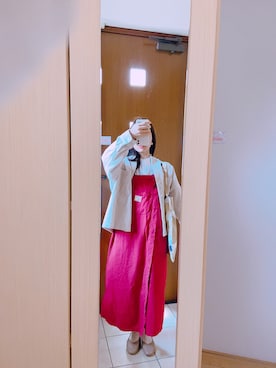 「のんびり」｜(　˙灬˙　)さん（レディース・161cm）の春コーディネート