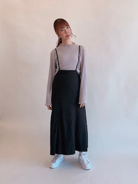 「配色」｜「アイテム（その他）」を使った、sakiさん（レディース・163cm）の秋コーディネート