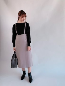 「ドルマン」｜「アイテム（その他）」を使った、sakiさん（レディース・163cm）の冬コーディネート