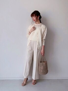 「Te chichi（テチチ）のアイテム（アンサンブル）」を使った、sakiさん（レディース・163cm）の夏コーディネート