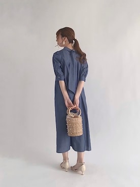 「Te chichi（テチチ）のTストラップサンダル（サンダル）」を使った、sakiさん（レディース・163cm）の夏コーディネート