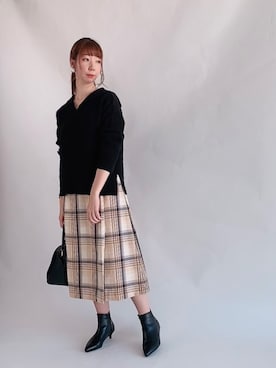 sakiさん（レディース・163cm）の冬コーディネート