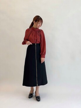 「Te chichi CLASSIC（テチチクラシック）のアイテム（トップス）」を使った、sakiさん（レディース・163cm）の冬コーディネート