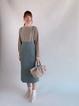 「ドルマン」｜「アイテム（その他）」を使った、sakiさん（レディース・163cm）の冬コーディネート