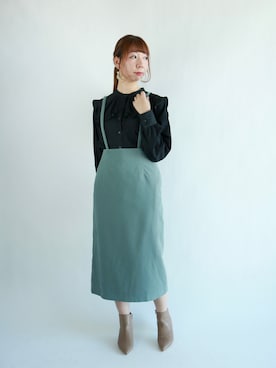 「ダンガリーシャツ」｜「アイテム（その他）」を使った、sakiさん（レディース・163cm）の秋コーディネート