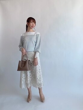 「Te chichi（テチチ）のアイテム（マウンテンパーカー）」を使った、sakiさん（レディース・163cm）の春コーディネート