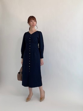 「Te chichi CLASSIC（テチチクラシック）のアイテム（ワンピース/ドレス）」を使った、sakiさん（レディース・163cm）の春コーディネート