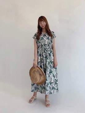 「雑材ハット」｜sakiさん（レディース・163cm）の夏コーディネート