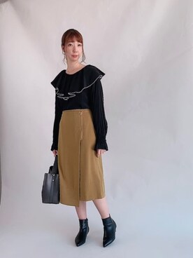 sakiさん（レディース・163cm）の冬コーディネート