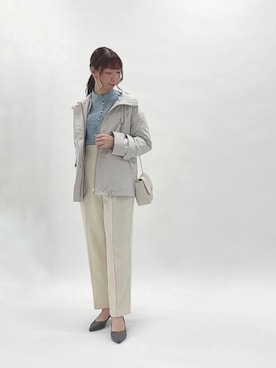 「テチチ(Te chichi)」｜「アイテム（ブルゾン）」を使った、sakiさん（レディース・163cm）の春コーディネート