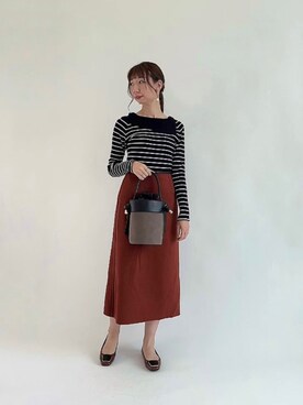 「リバーシブル」｜「アイテム（その他シューズ）」を使った、sakiさん（レディース・163cm）の秋コーディネート