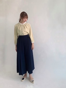 「スカーチョ」｜「アイテム（その他）」を使った、sakiさん（レディース・163cm）の春コーディネート