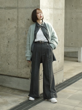 「TEN.（テン）のアイテム」を使った、Rukaさん（レディース・162cm）の春コーディネート