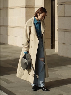 「Acne Studios（アクネストゥディオズ）のアイテム（ハンドバッグ）」を使った、Rukaさん（レディース・162cm）の春コーディネート