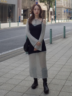 「Cider（Cider）のアイテム」を使った、Rukaさん（レディース・162cm）の秋コーディネート