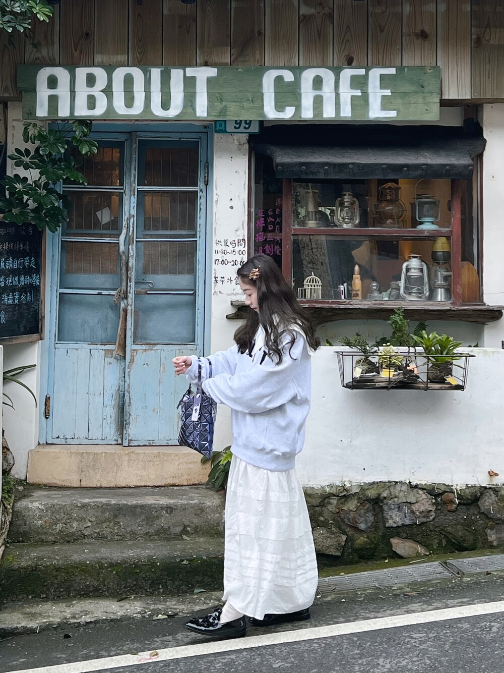 「Ray BEAMS、baobao、Tokyo bopper、B.C STOCK、coordinate、winter、冬コーデ」｜「KBFのヴィンテージライクデザインスカート（スカート、ホワイト系）」を使った、幣幣🧸🤎 ˎˊ˗さん（レディース・158cm）の冬コーディネートの1枚目の写真