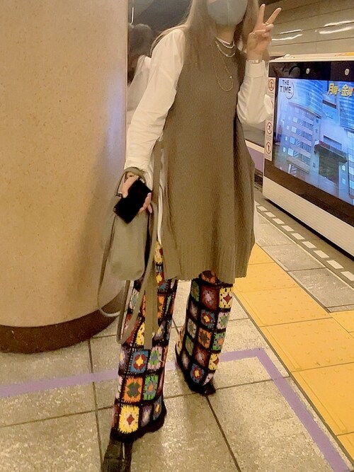 MAISON SPECIAL（メゾンスペシャル）の「クロシェニットパンツ【MAISON
