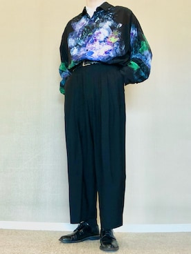 「LAD MUSICIAN（ラッドミュージシャン）のアイテム（その他）」を使った、ゆべしさん（メンズ・184cm）の秋コーディネート