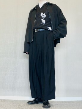 「LAD MUSICIAN（ラッドミュージシャン）のアイテム（その他）」を使った、ゆべしさん（メンズ・184cm）の冬コーディネート