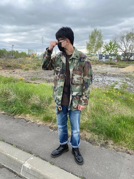 「EDIFICE(CASIO)（エディフィス）のアイテム（腕時計）」を使った、Mickeyさん（メンズ・173cm）の夏コーディネート