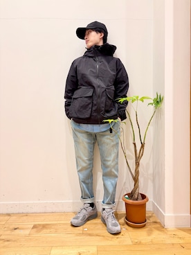 「Snow Peak（スノーピーク）のアイテム」を使った、Uさん（メンズ・168cm）の春コーディネート