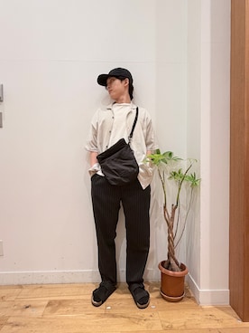 「MARMOT（マーモット）のアイテム」を使った、Uさん（メンズ・168cm）の夏コーディネート