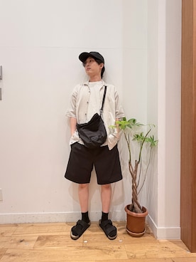 「MARMOT（マーモット）のアイテム」を使った、Uさん（メンズ・168cm）の夏コーディネート