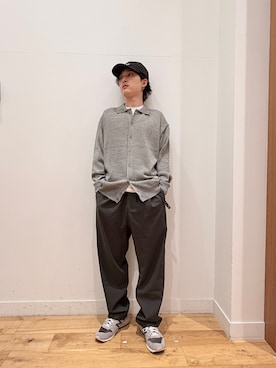 「EKAL（エカル）の『別注』Gramicci for EKAL　TR TORO トラウザー（その他パンツ、グレー系）」を使った、Uさん（メンズ・168cm）の夏コーディネート
