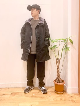 「Barbour（バブアー）の『別注』Barbour×DOORS　HOODED COAT（その他アウター）」を使った、Uさん（メンズ・168cm）の秋コーディネート