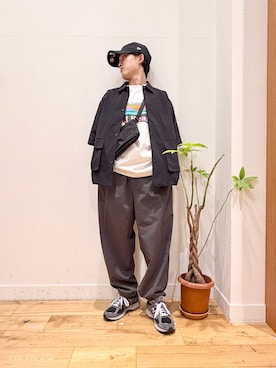 「EKAL（エカル）のアイテム」を使った、Uさん（メンズ・168cm）の春コーディネート