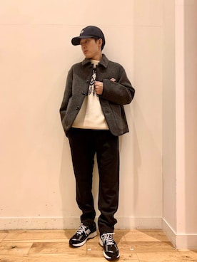 「アイテム（カバーオール）」を使った、Uさん（メンズ・168cm）の秋コーディネート