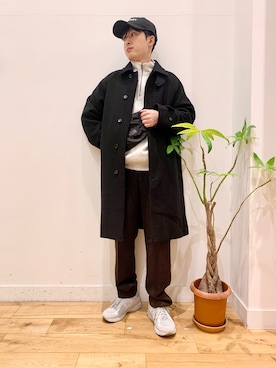 「ノースフェイス」｜「アイテム（スウェット）」を使った、Uさん（メンズ・168cm）の秋コーディネート