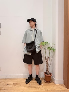 「MARMOT（マーモット）のアイテム」を使った、Uさん（メンズ・168cm）の夏コーディネート