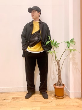 「イエロー」｜Uさん（メンズ・168cm）の秋コーディネート