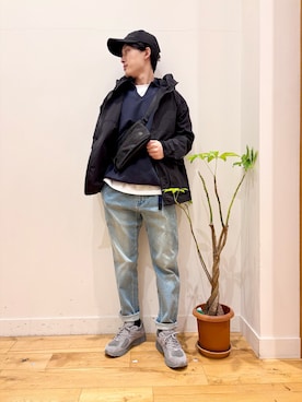 「Snow Peak（スノーピーク）のアイテム」を使った、Uさん（メンズ・168cm）の春コーディネート