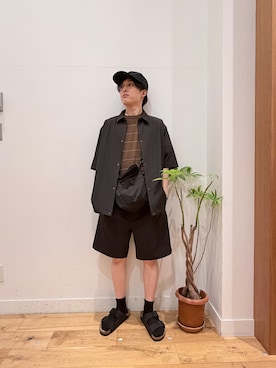 「MARMOT（マーモット）のアイテム」を使った、Uさん（メンズ・168cm）の夏コーディネート