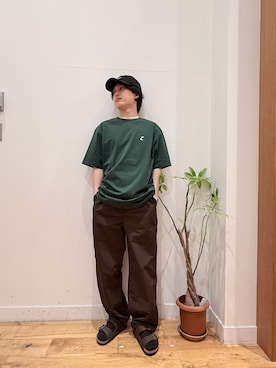 「EKAL（エカル）のアイテム」を使った、Uさん（メンズ・168cm）の夏コーディネート
