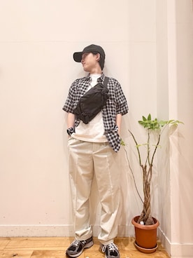 「FORK&SPOON（フォークアンドスプーン）のアイテム（トップス）」を使った、Uさん（メンズ・168cm）の春コーディネート