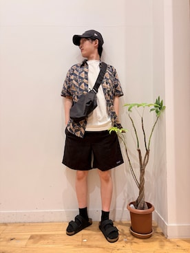 「URBAN RESEARCH DOORS（アーバンリサーチドアーズ）のpatagonia　MS GO TO SHIRTS（シャツ/ブラウス、ブルー系）」を使った、Uさん（メンズ・168cm）の夏コーディネート